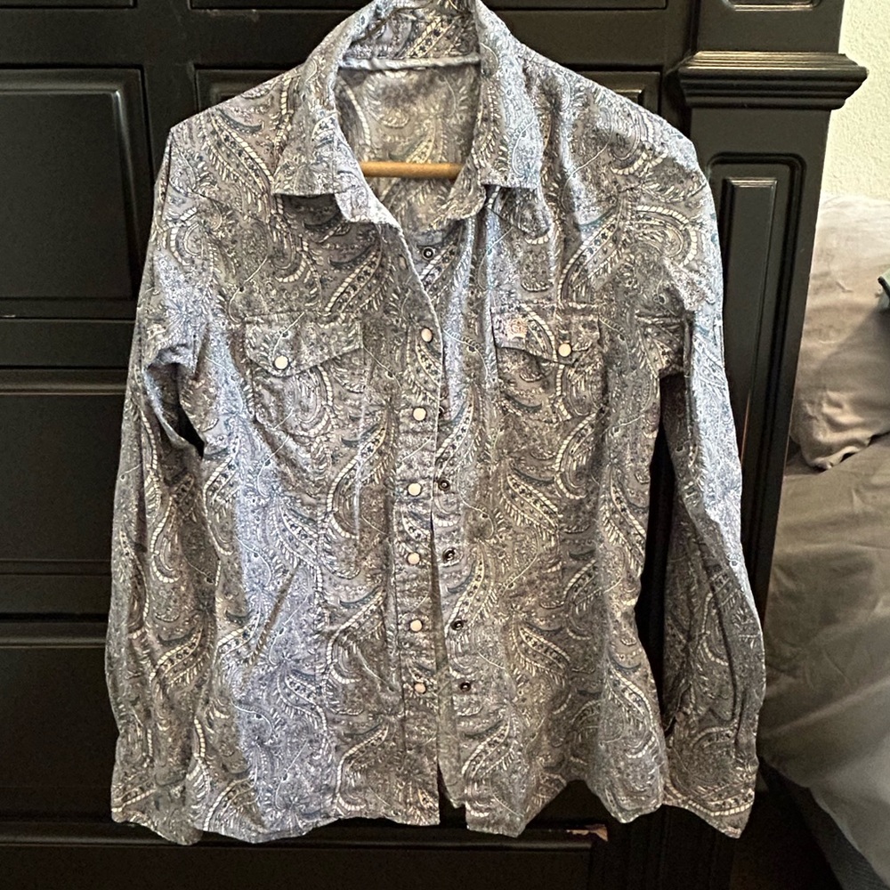 CINCH Womens Paisley Pearlsnap